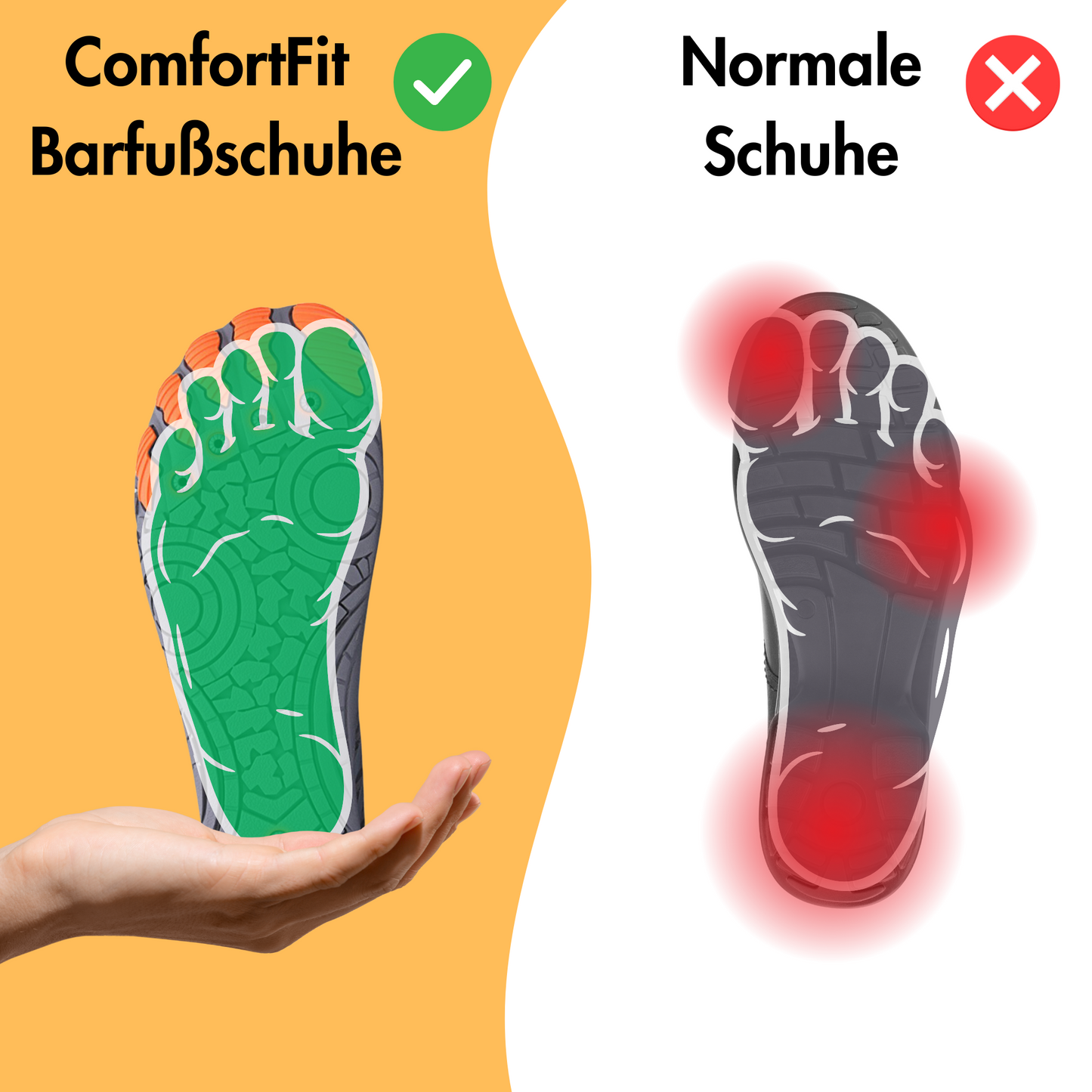 Comfort Fit Barfußschuhe