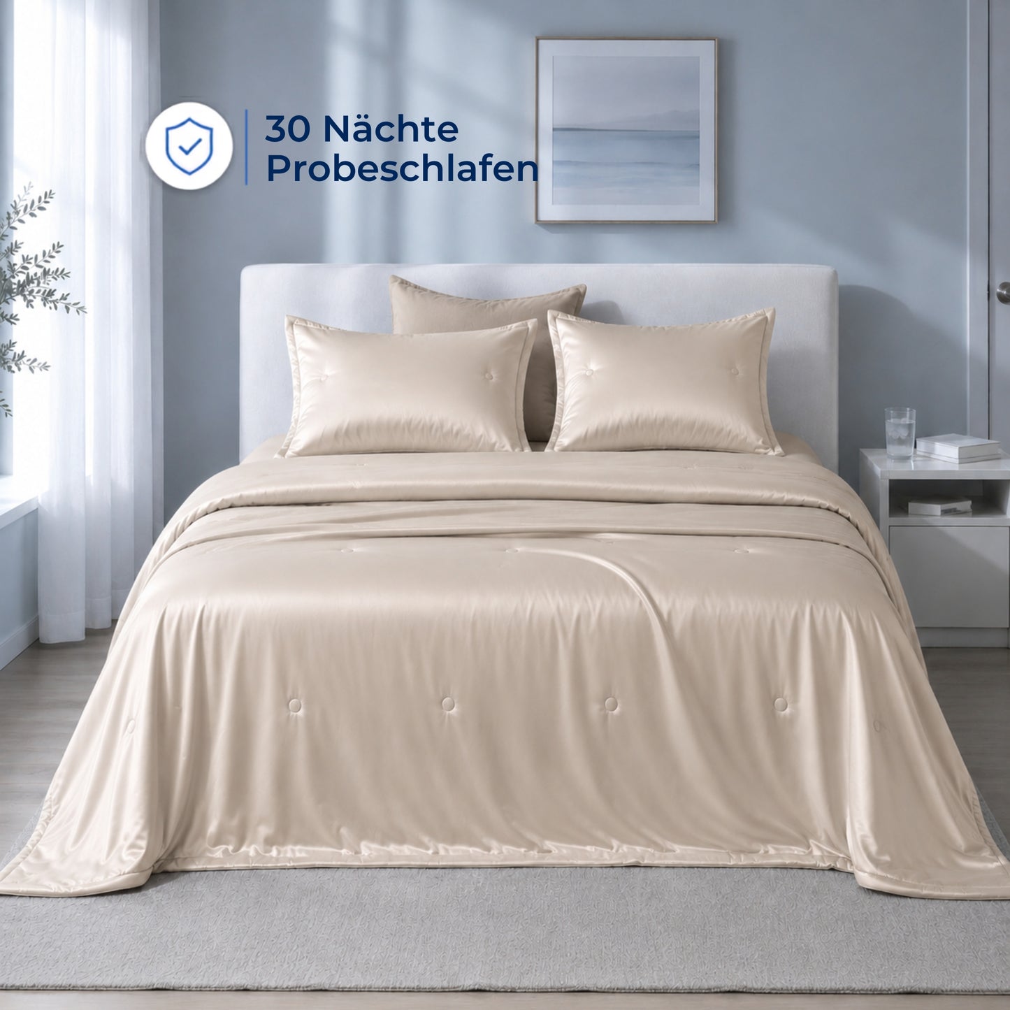Nachtbrise™ – Kühlende Bettdecke für heiße Sommernächte