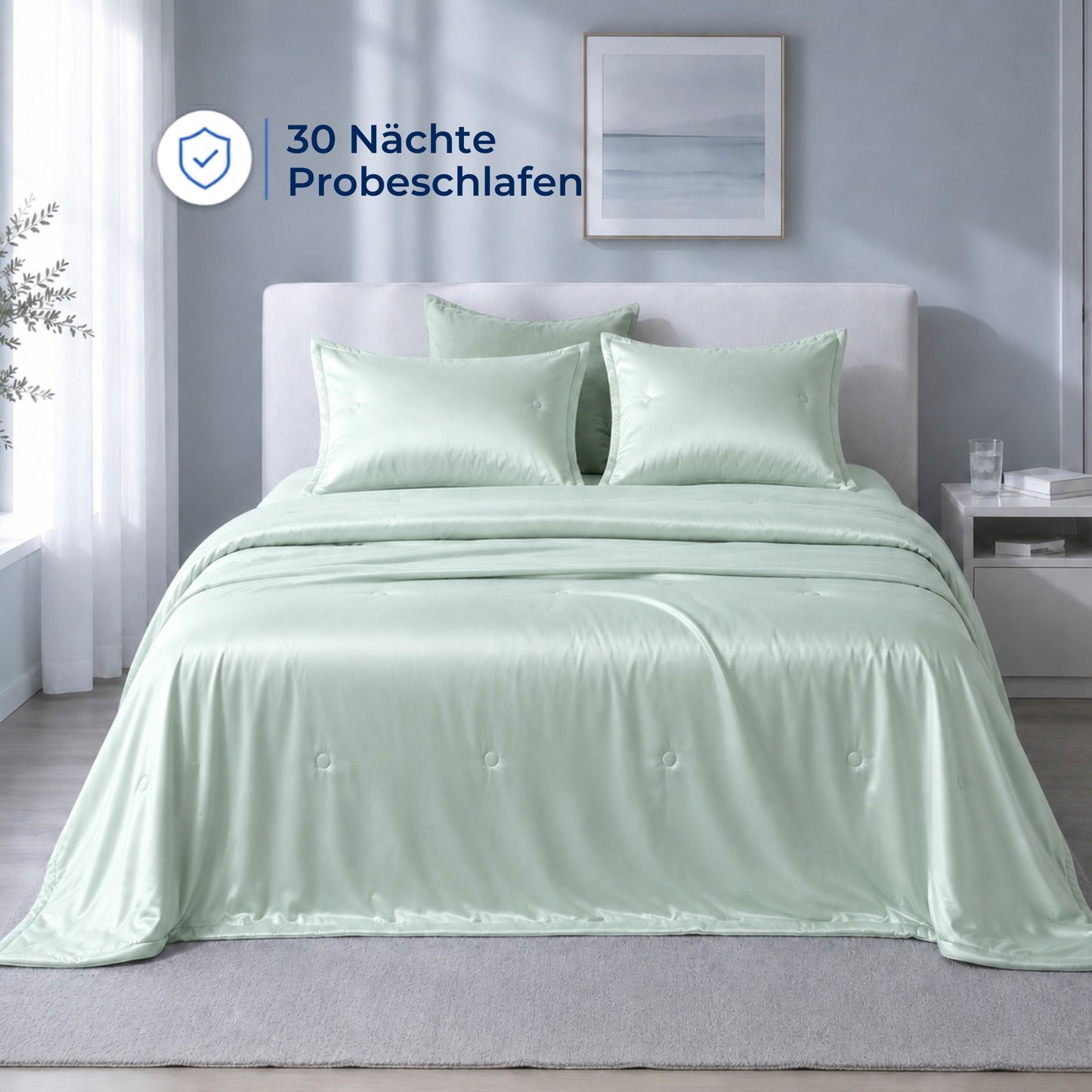 Nachtbrise™ – Kühlende Bettdecke für heiße Sommernächte