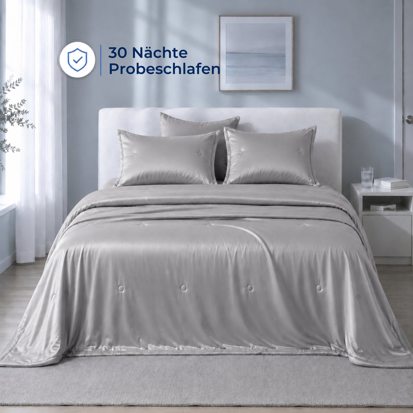Nachtbrise™ – Kühlende Bettdecke für heiße Sommernächte