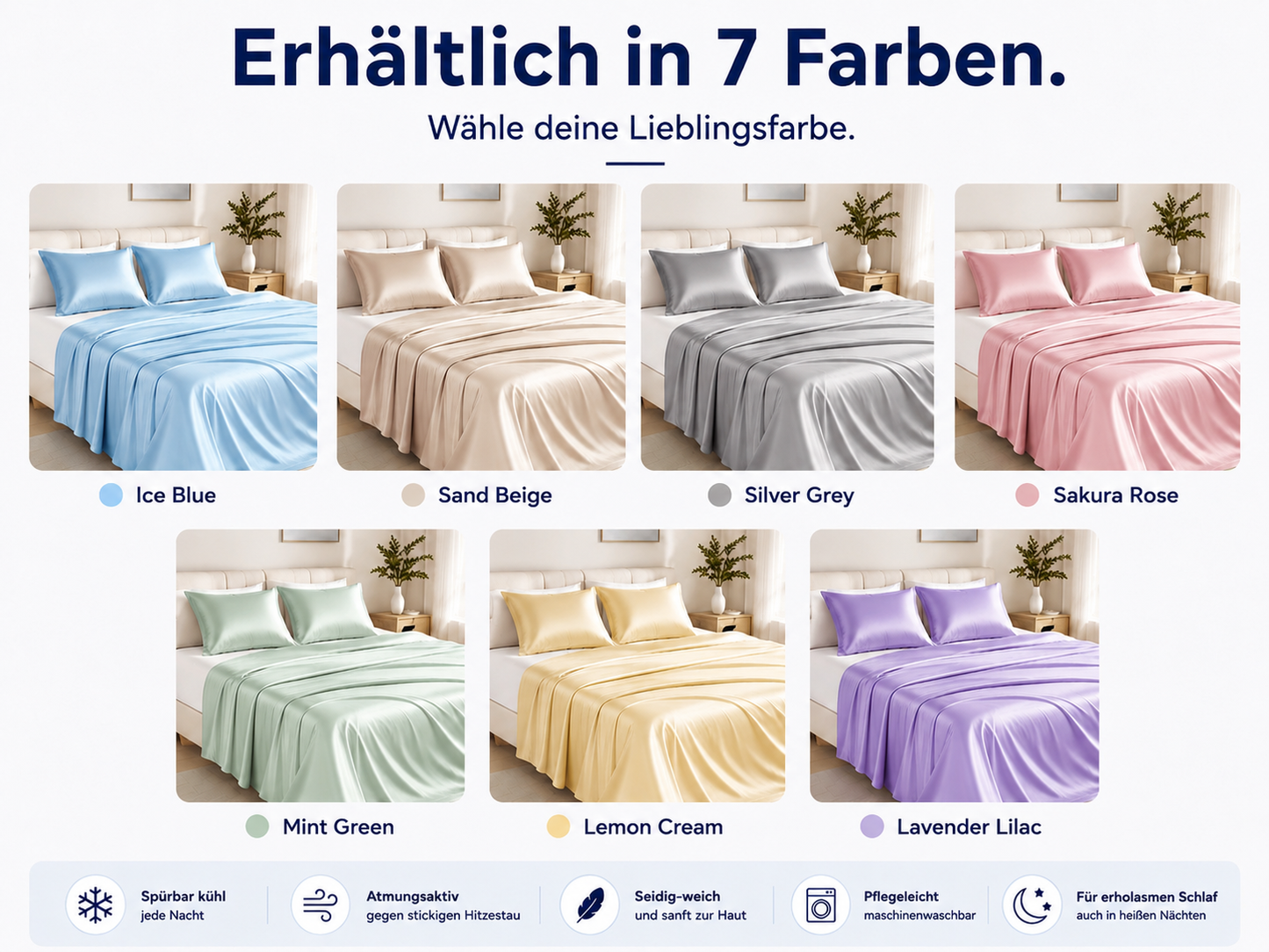 Nachtbrise™ – Kühlende Bettdecke für heiße Sommernächte
