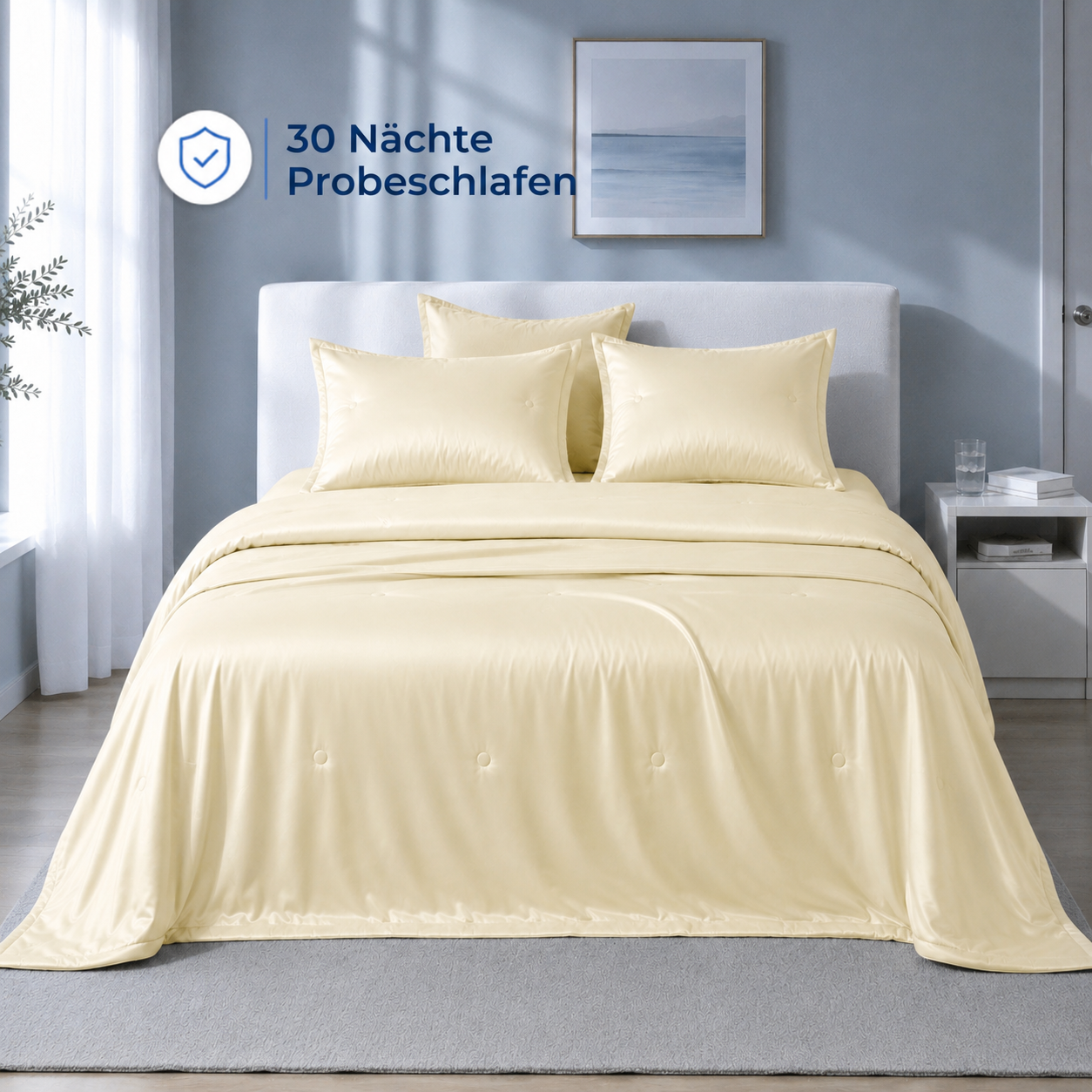 Nachtbrise™ – Kühlende Bettdecke für heiße Sommernächte