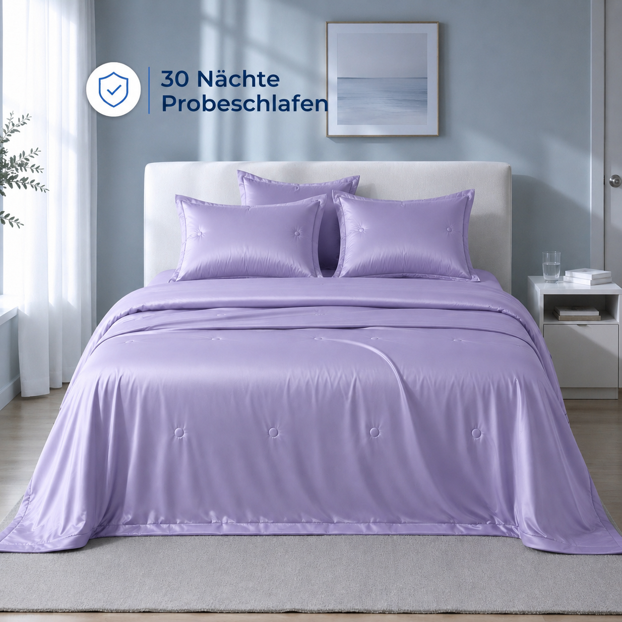 Nachtbrise™ – Kühlende Bettdecke für heiße Sommernächte